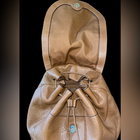 Coach Leather Billie Saddle Brown Backpack - Picture 10 of 12